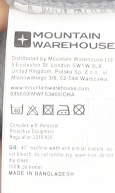 Womens UK M Regular Mountain Warehouse Grey Full Zip Sweatshirt
