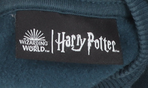 Harry Potter Unisex Blue 2XL Pullover Graphic Sweatshirt