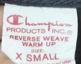 Champion Black XS Unisex Pullover Sweatshirt
