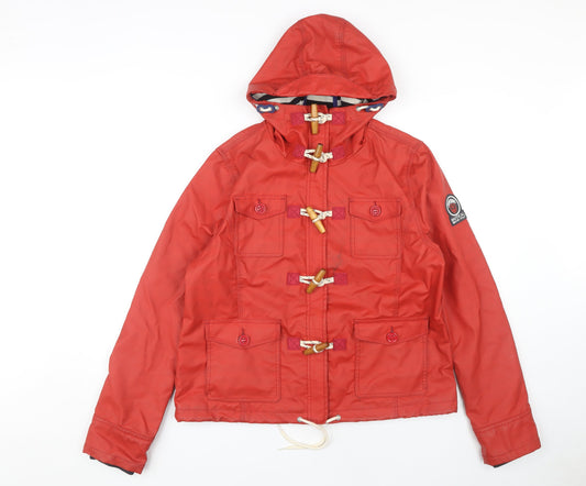 Superdry Women's Red Hooded Rain Jacket Size XL
