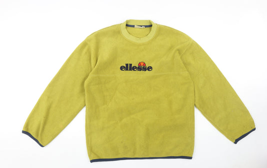 Ellesse Green Fleece Pullover Sweatshirt M