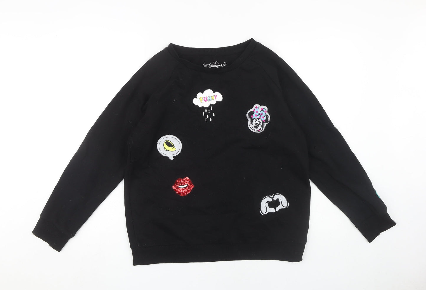 Disneyland Paris Unisex Black XL Pullover Sweatshirt
