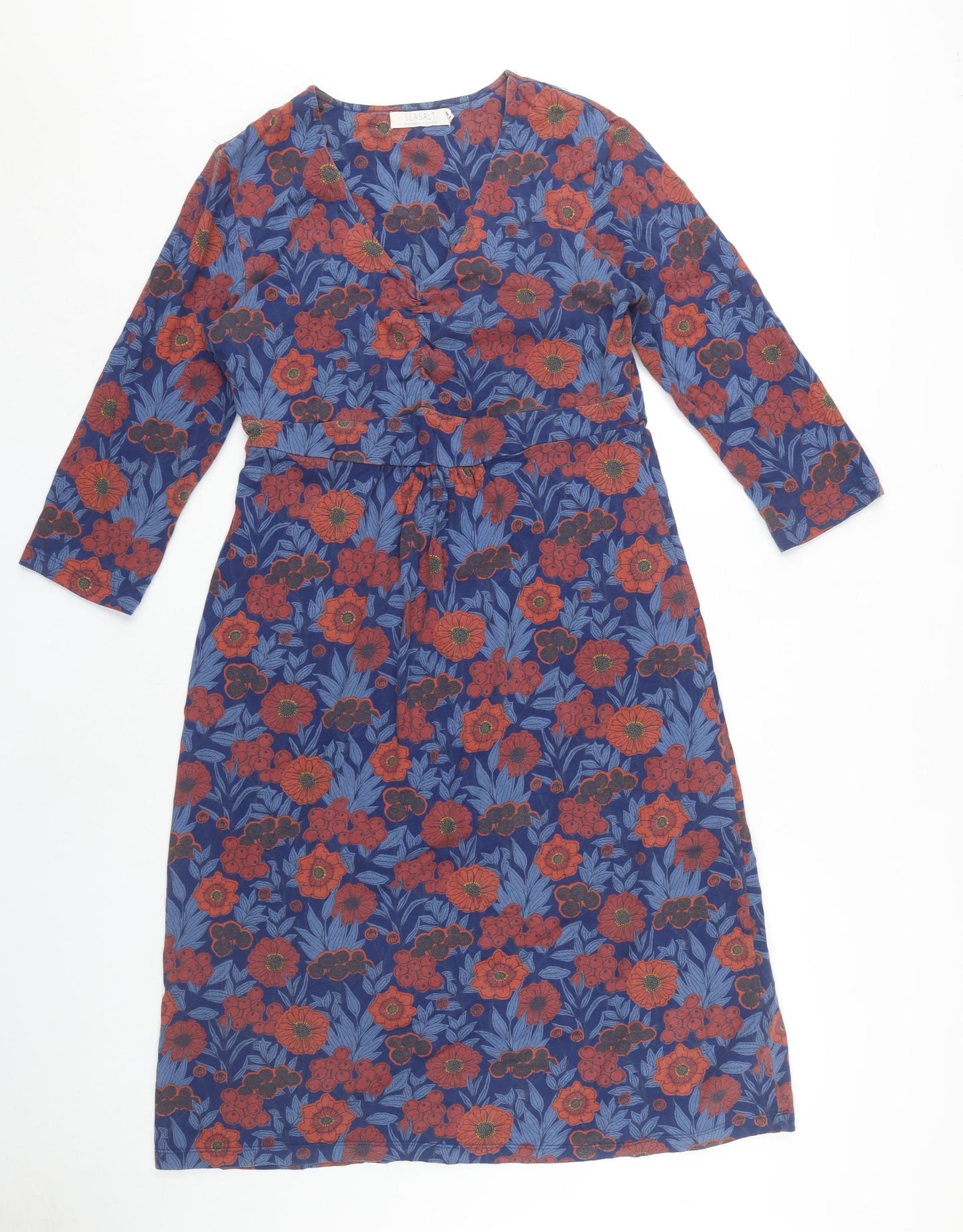 Seasalt Women's Multicoloured Floral A-Line Dress 14