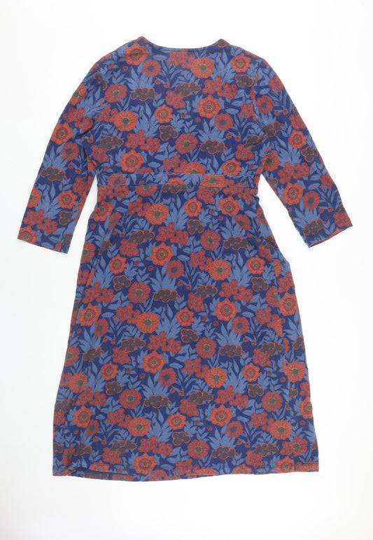 Seasalt Women's Multicoloured Floral A-Line Dress 14