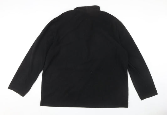 Mountain Warehouse Men's Black 2XL Fleece Sweatshirt