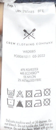 Crew Clothing Company Women's Blue Roll Neck Jumper