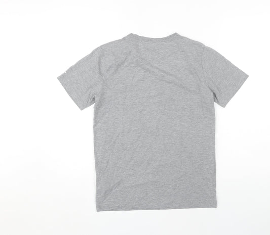 Jordan Boys Grey T-Shirt, Size L, Graphic Sports Tee