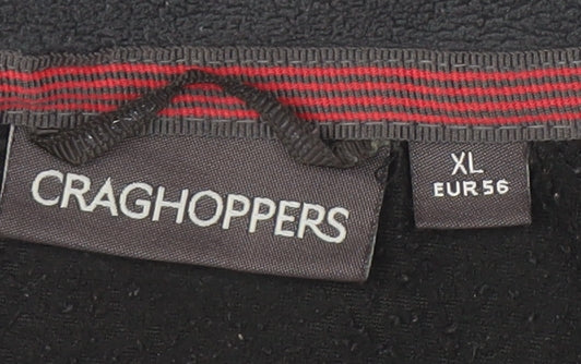 Craghoppers Men's Black Fleece 1/4 Zip Top XL