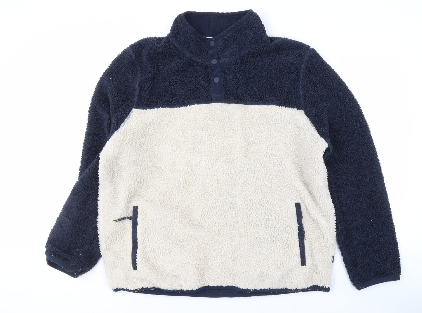 Fat Face Men's Navy 2XL Fleece Jacket