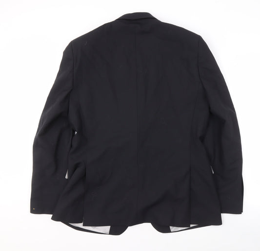 Daniel Hechter Men's Black Blazer, 42S, Regular Fit