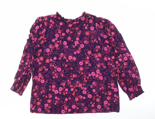 Crew Clothing Women's Multicoloured Floral Blouse