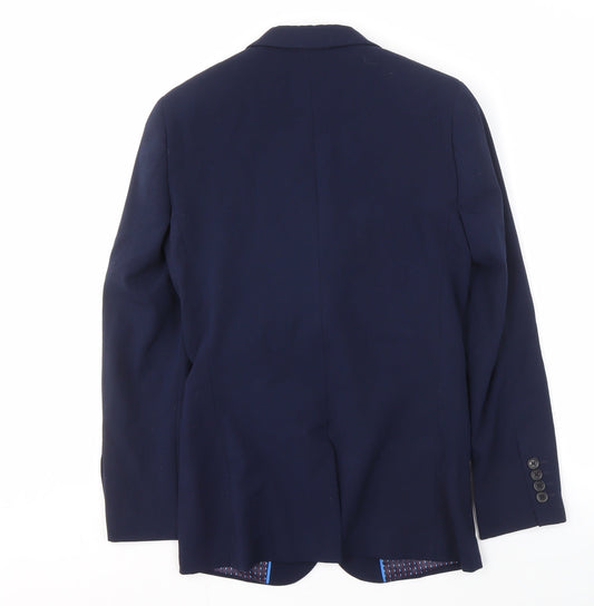 ONESIX5IVE Men's Blue Slim Fit Blazer 34R