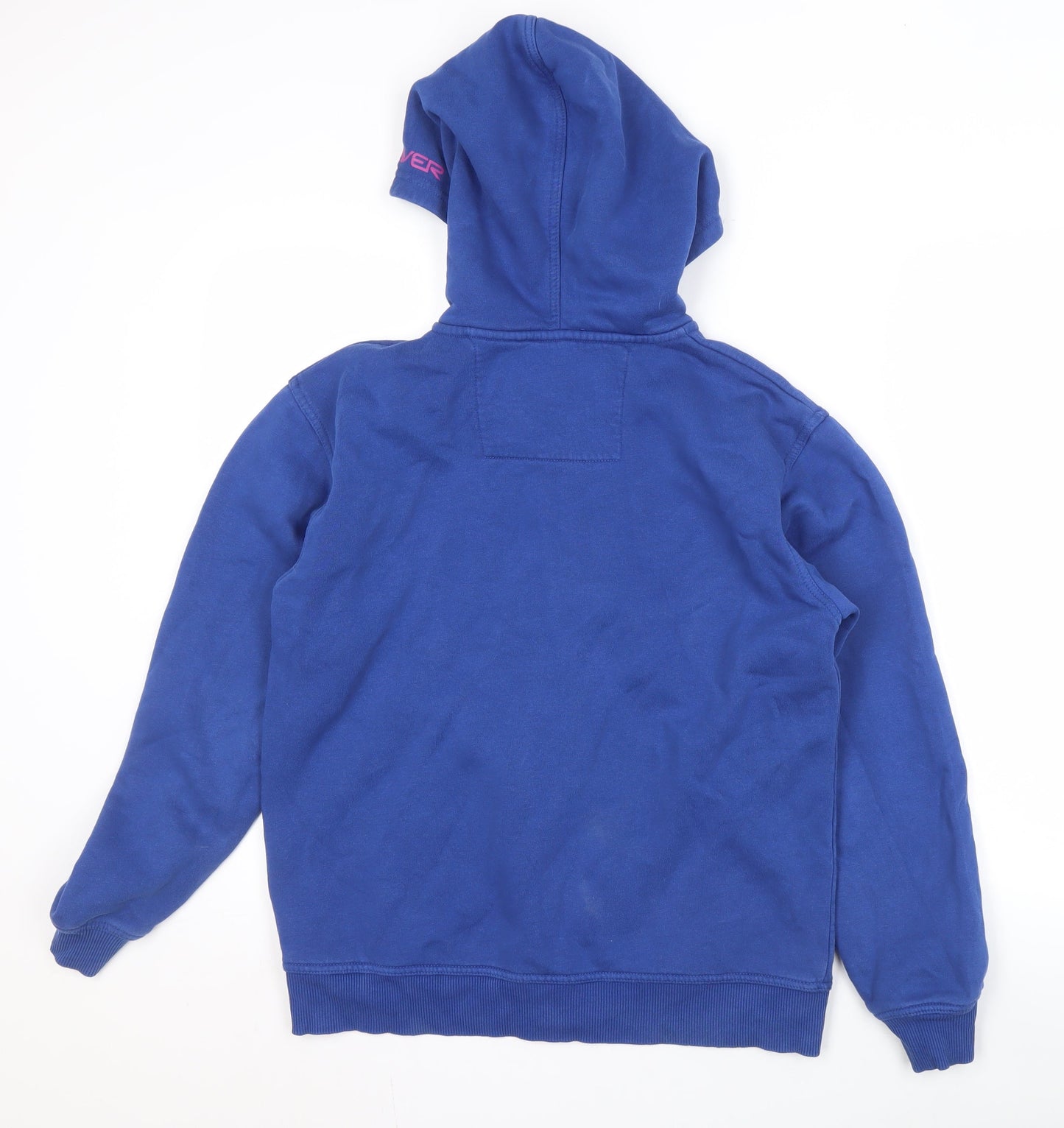 Quiksilver Teens Blue Full Zip Logo Hoodie Size 14