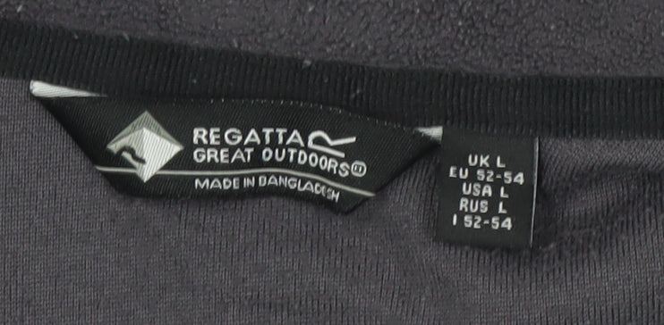 Regatta Men's Black Pullover Fleece Sweatshirt Size L
