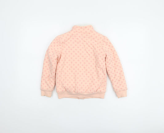 Lupilu Girls Pink Bomber Jacket, Size 8-9 Years, Cotton Blend