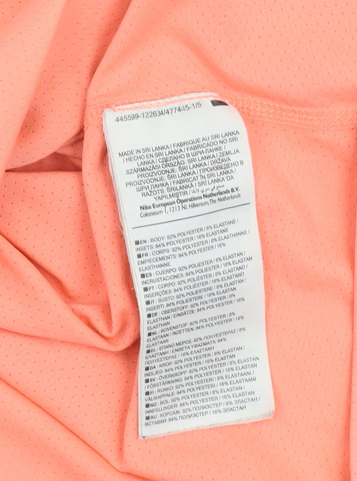 Nike Women's Orange Tank Top Size M Racerback