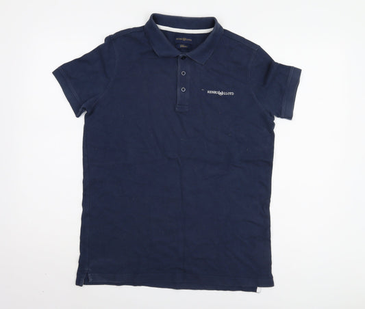 Henri Lloyd Men's Blue Polo Shirt S Classic Fit
