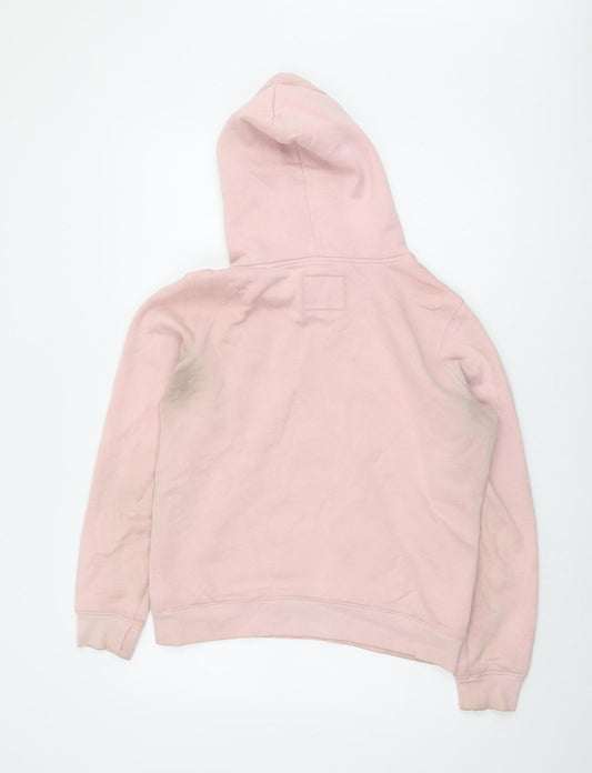 Jack Wills Women's Pink Pullover Hoodie, Size 10, Casual Chic