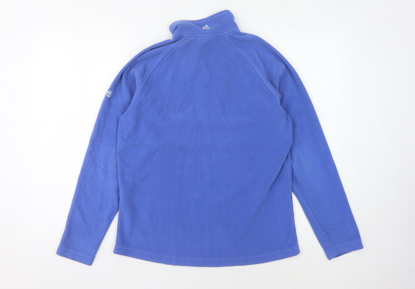 Craghoppers Women's Blue 1/4 Zip Fleece Sweatshirt Size 12