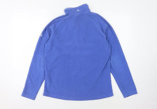 Craghoppers Women's Blue 1/4 Zip Fleece Sweatshirt Size 12