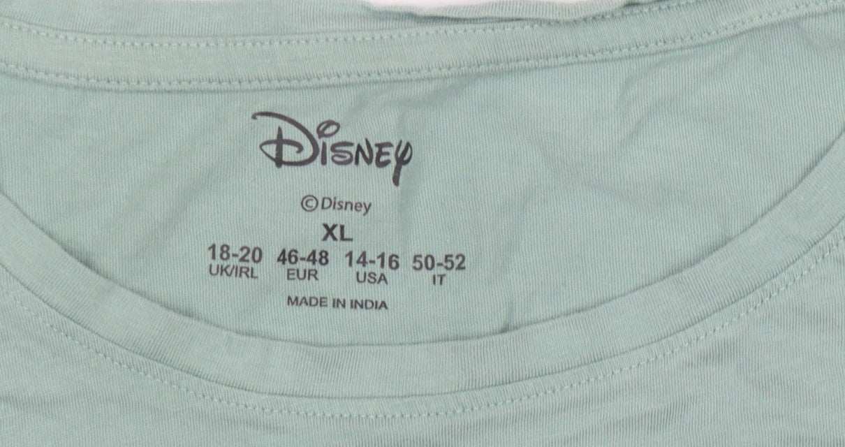 Disney Women's Green Bambi T-Shirt XL Casual