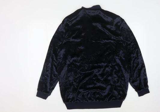 Tommy Hilfiger Women's Blue Bomber Jacket Size 8