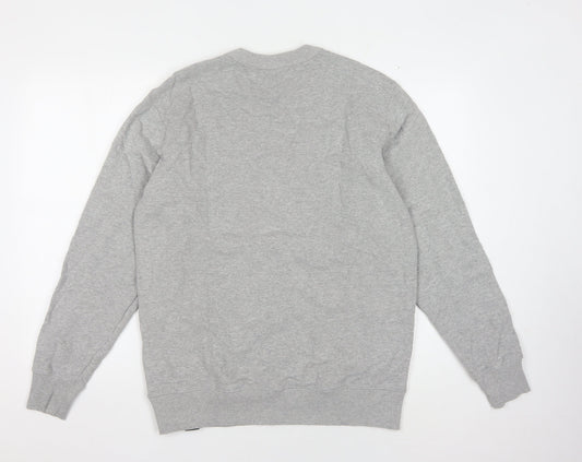 Dickies Men’s Grey M Pullover Sweatshirt, Logo Accent