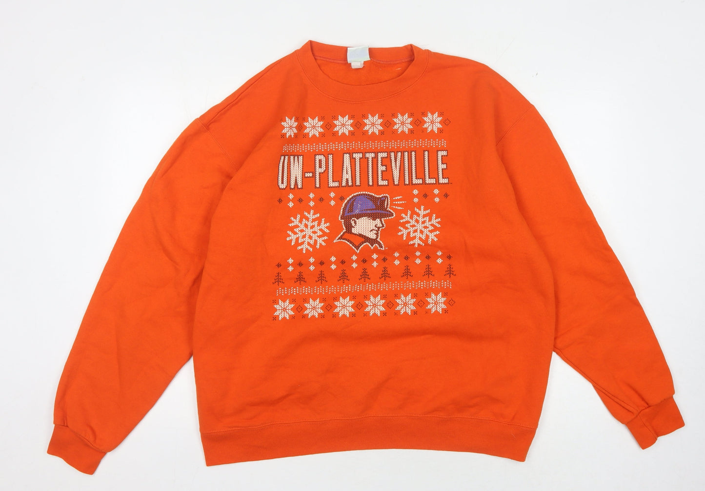 Champion Unisex Orange XL University Graphic Sweatshirt