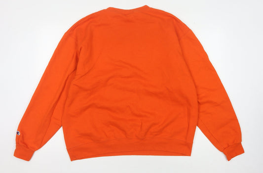 Champion Unisex Orange XL University Graphic Sweatshirt