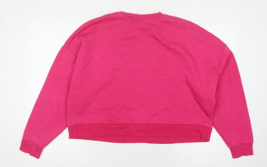 Disney Women's Pink Pullover Sweatshirt L - Mickey Mouse