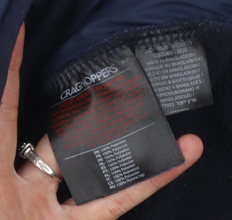 Craghoppers Men's Blue S Puffer Jacket, Full Zip Casual