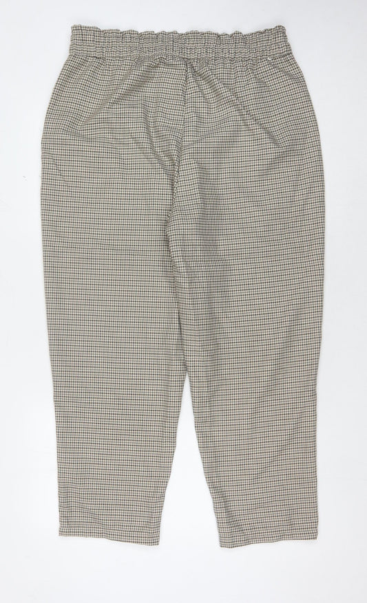 Beloved Woman Cropped Check Trousers, UK 16, Multicoloured