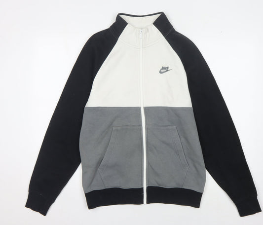 Mens UK S Regular Nike Multicoloured Full Zip Hoodie