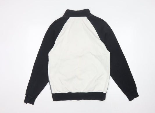 Nike Men's Full Zip Hoodie - Black/Grey/White, Size S