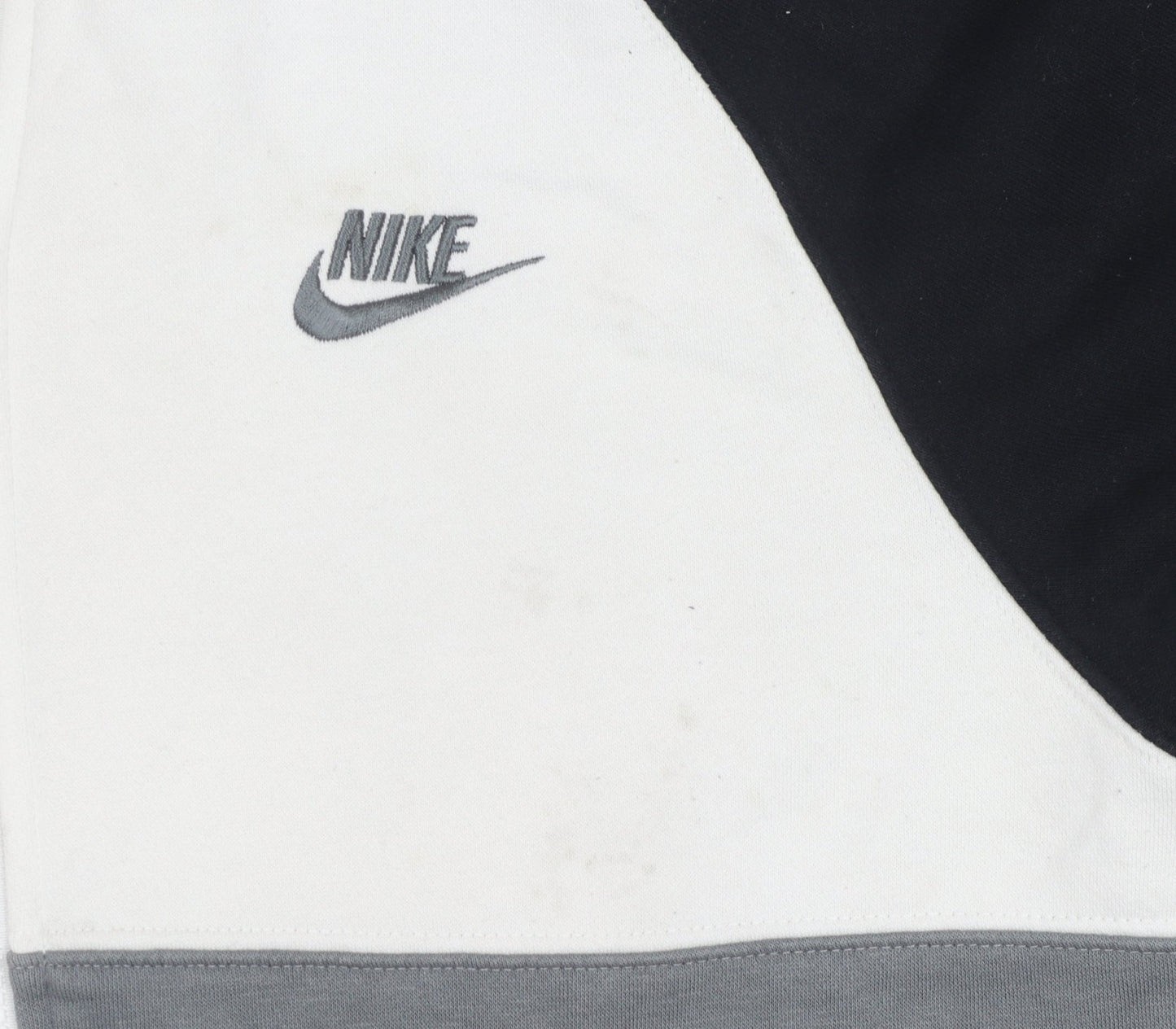 Nike Men's Full Zip Hoodie - Black/Grey/White, Size S