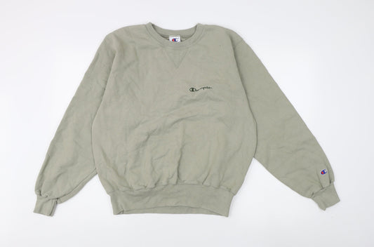Mens UK M Regular Champion Green Pullover Sweatshirt