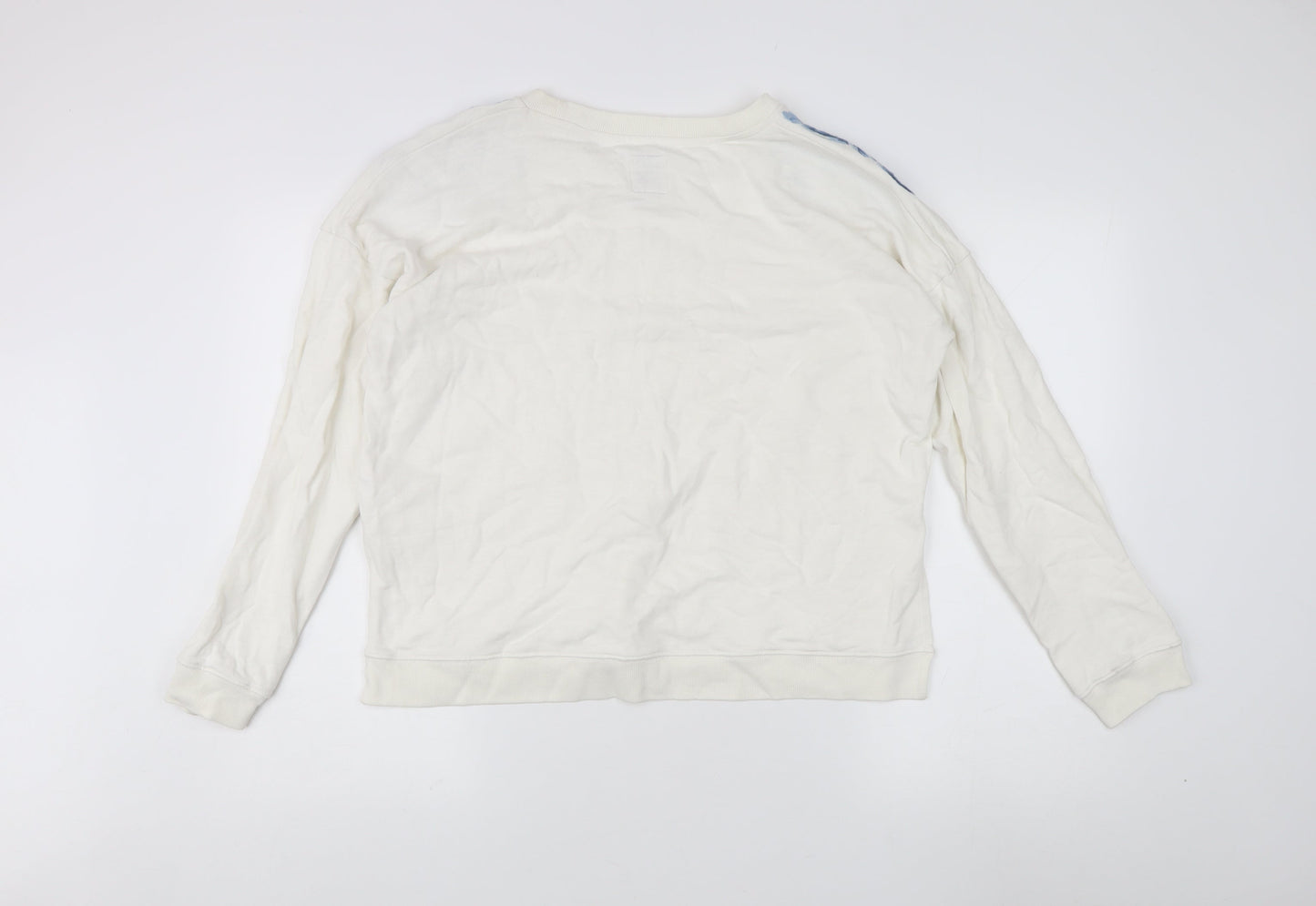 Jack Wills Ivory Women's Embroidered Sweatshirt Size 14