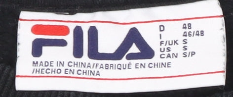 Fila Unisex Adults Black Colourblock Sweatshirt Size S