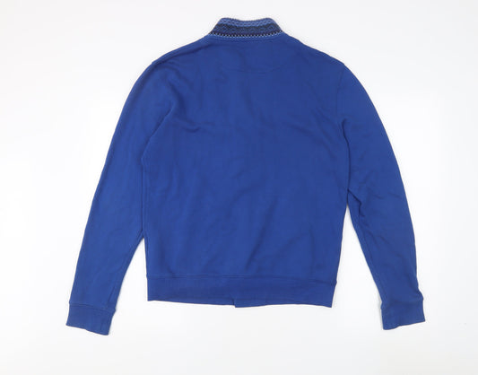 Lyle & Scott Men's Blue Varsity Jacket, M, Cotton