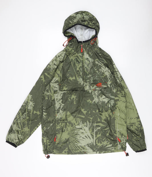Trespass Men's Green Camouflage Anorak Jacket M