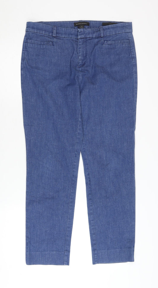 Banana Republic Women's Blue Chino Trousers - Size 6