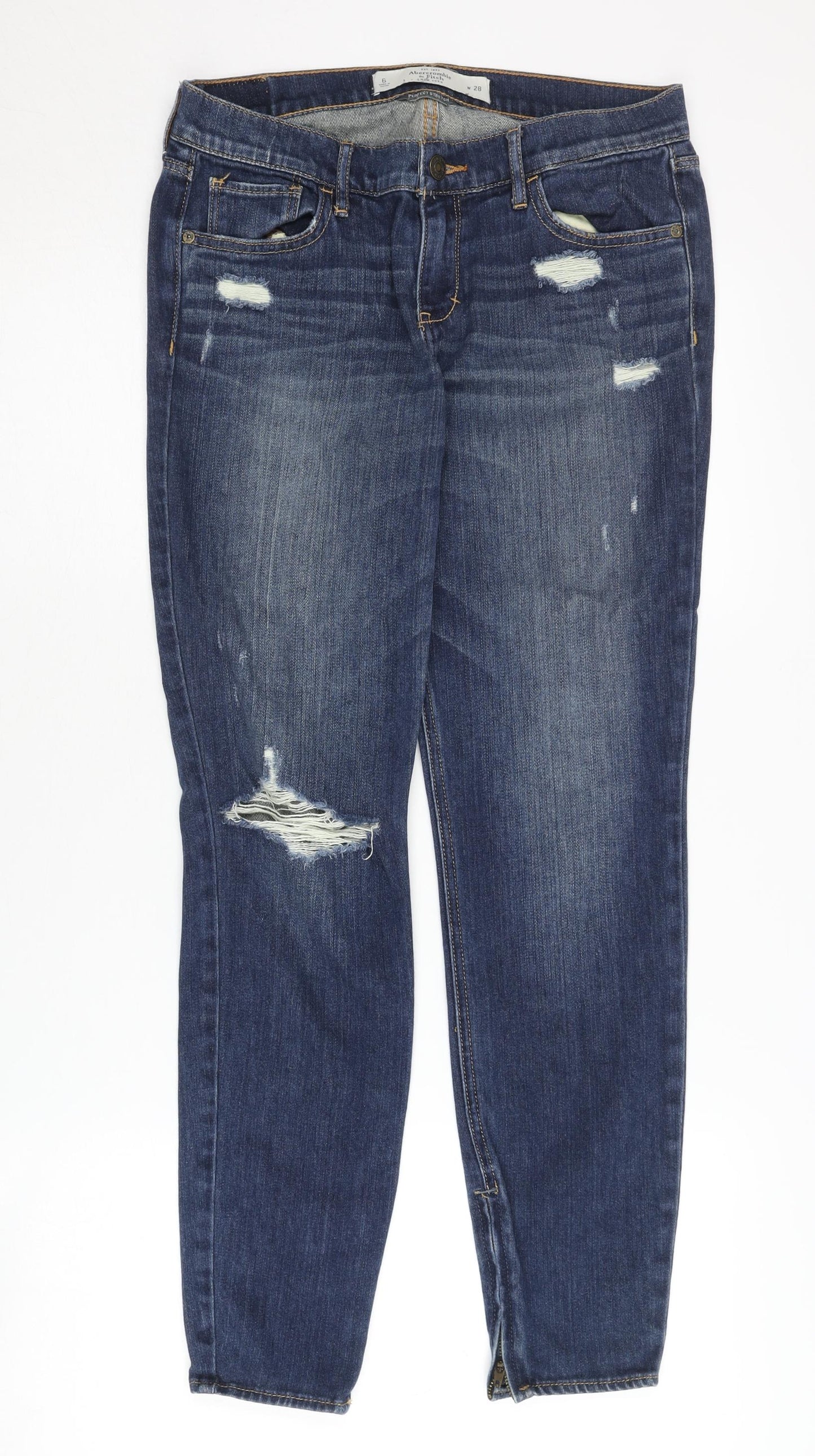 Abercrombie & Fitch Women's Blue Skinny Jeans Size 6