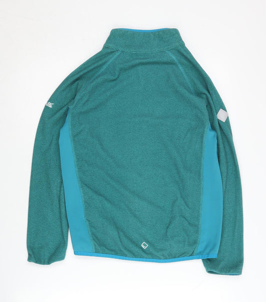 Regatta Boys Green Track Jacket 12-13 Years - Lightweight Outdoor
