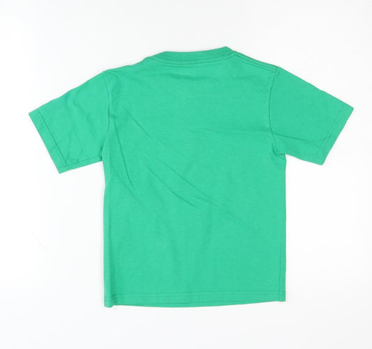 Champion Boys Green Graphic Print T-Shirt XS 4-5 Years