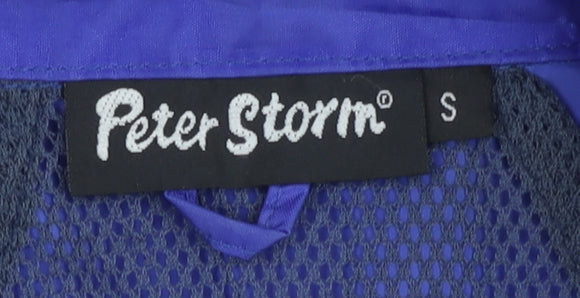 Peter Storm Women's Blue Waterproof Rain Coat Size S