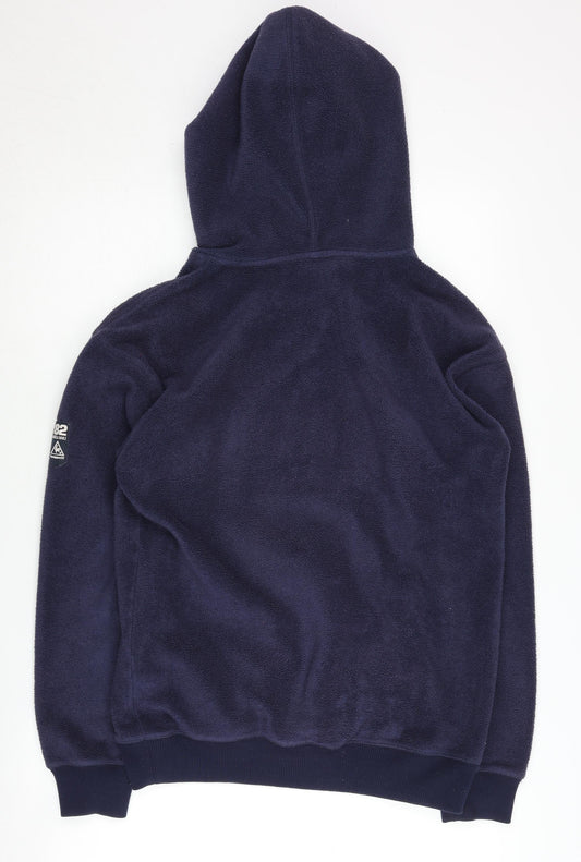 Le Coq Sportif Unisex Blue XL Hooded Fleece Jacket