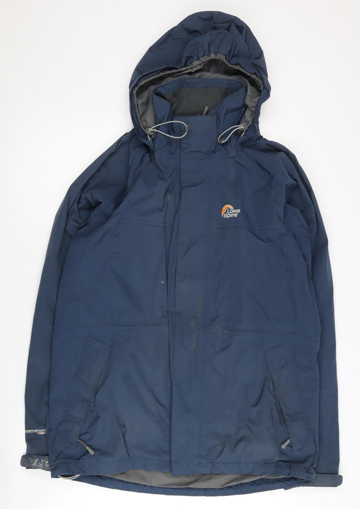 Lowe Alpine Men's Blue Medium Waterproof Hooded Jacket
