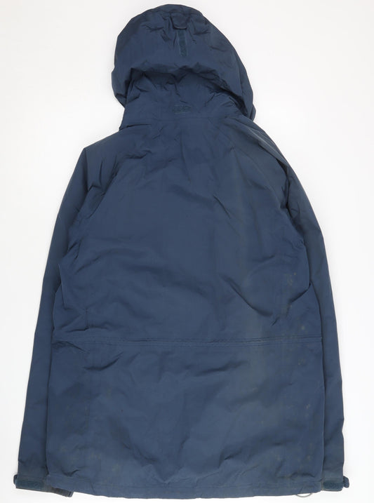 Lowe Alpine Men's Blue Medium Waterproof Hooded Jacket