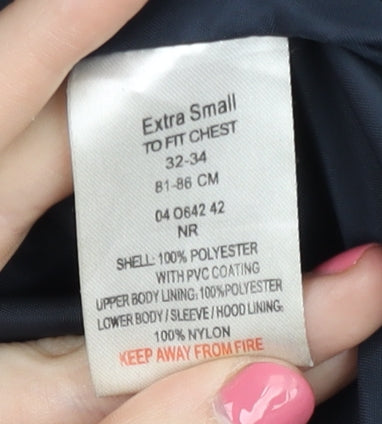 Peter Storm Men's XS Blue Rain Coat Jacket