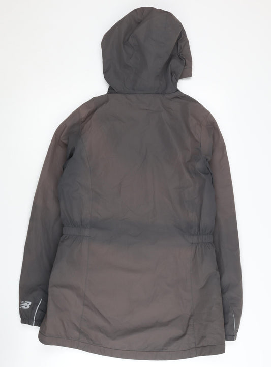 New Balance Women's Grey Hooded Jacket, Size S